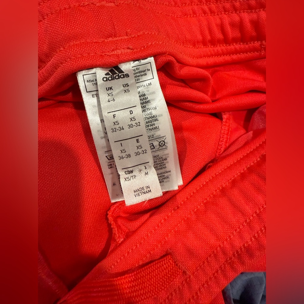 Adidas Women’s Red Joggers with White Stripes Size XS - Picture 3 of 7